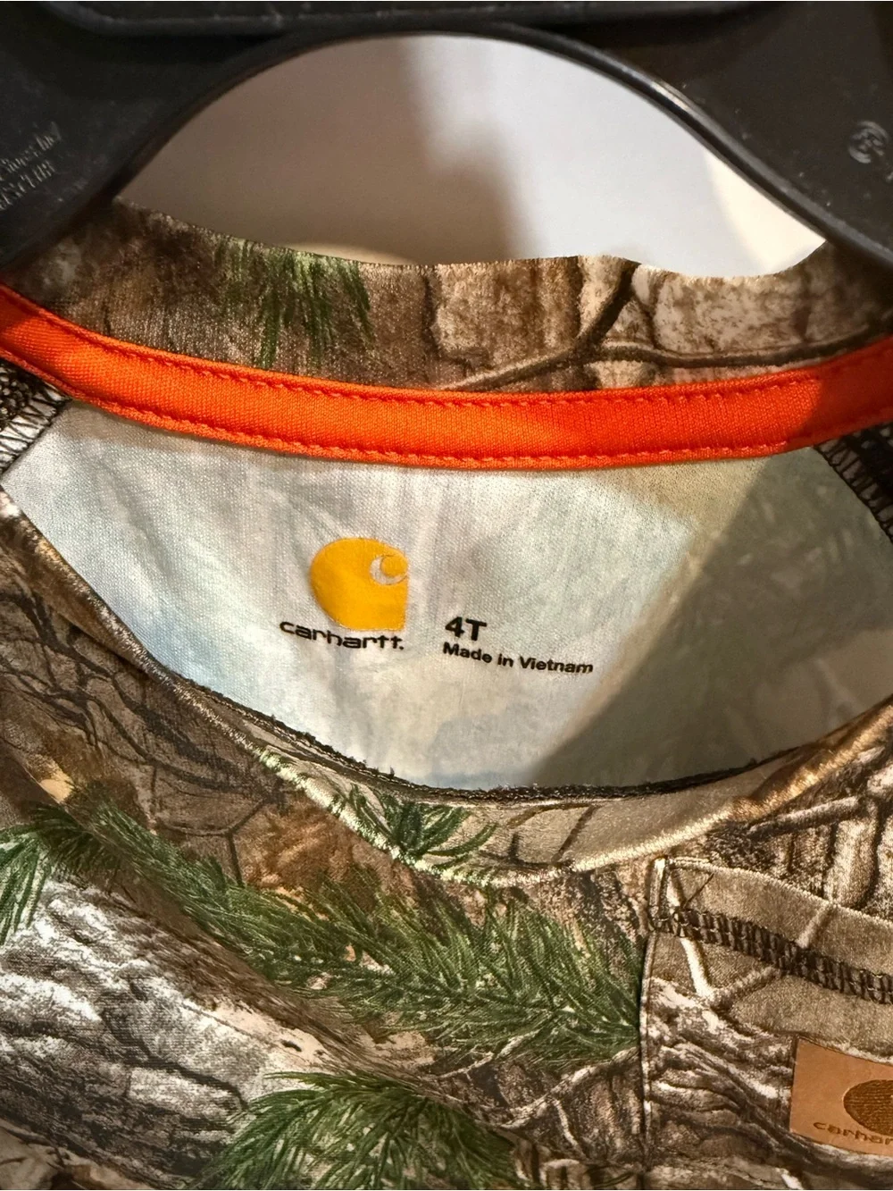 4T Youth Carhartt Camo Shirt